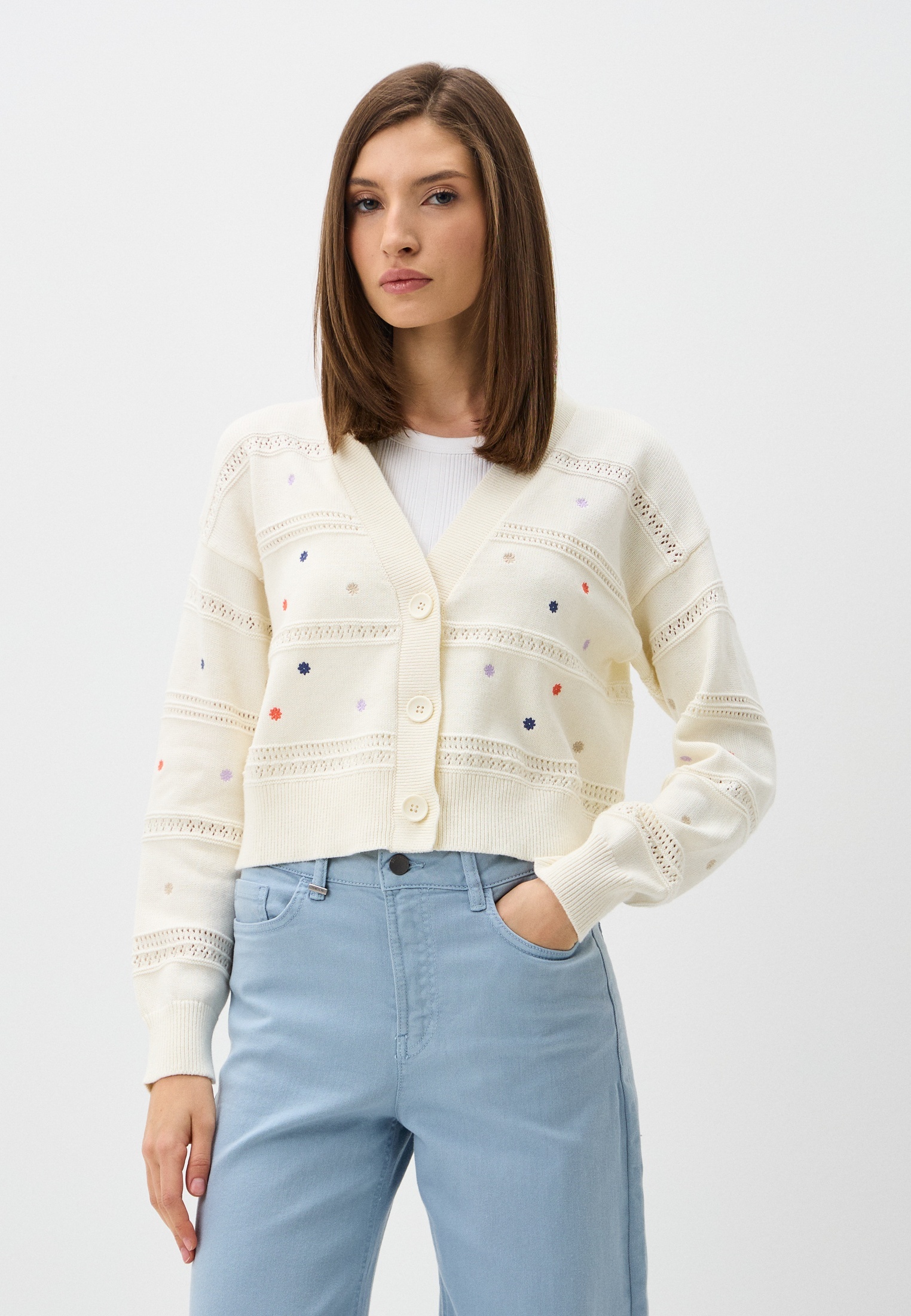 Кардиган United Colors of Benetton (Юнайтед Колорс оф Бенеттон) 25P_10C1E604W_0R2