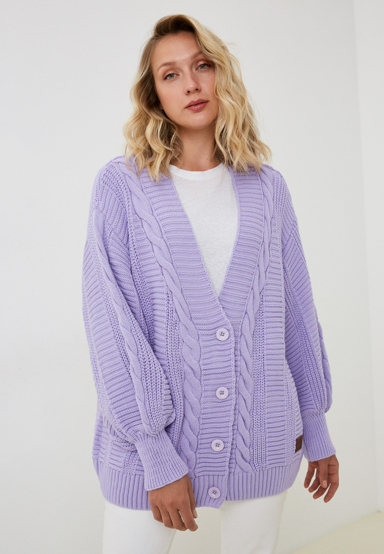 Кардиган Original Siberia KP1155-фиолетовый