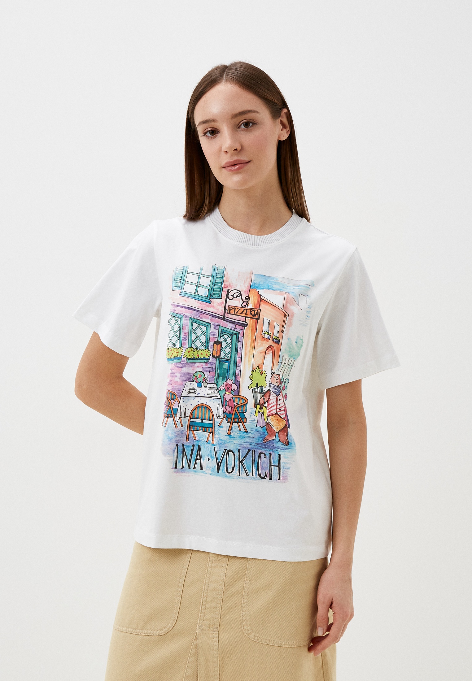 Футболка с коротким рукавом Ina Vokich 33605/фиолетовый