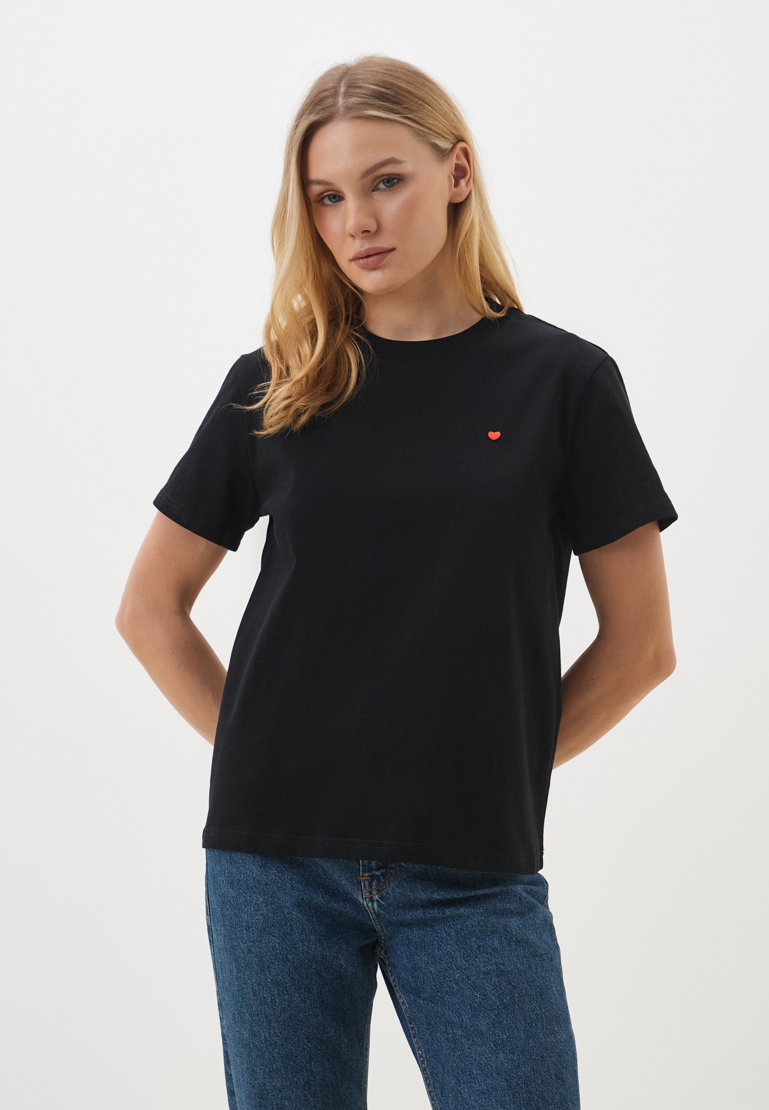 Футболка с коротким рукавом Isibris Футболка 8789  (42, черный)