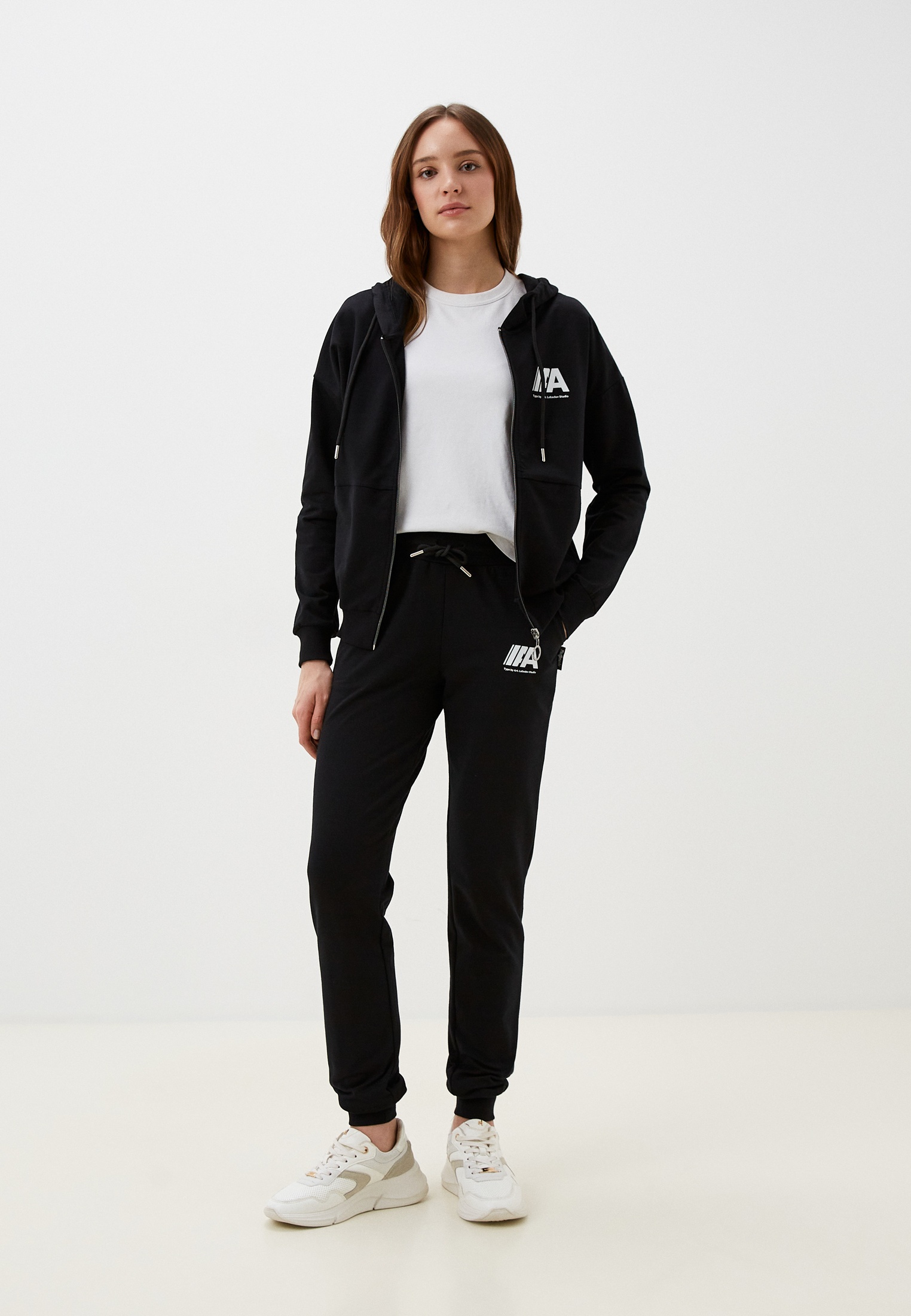 Спортивный костюм Modjimoda ZHENSKIY-SPORT-PRINT-ZAMOK-CHERNIY-L