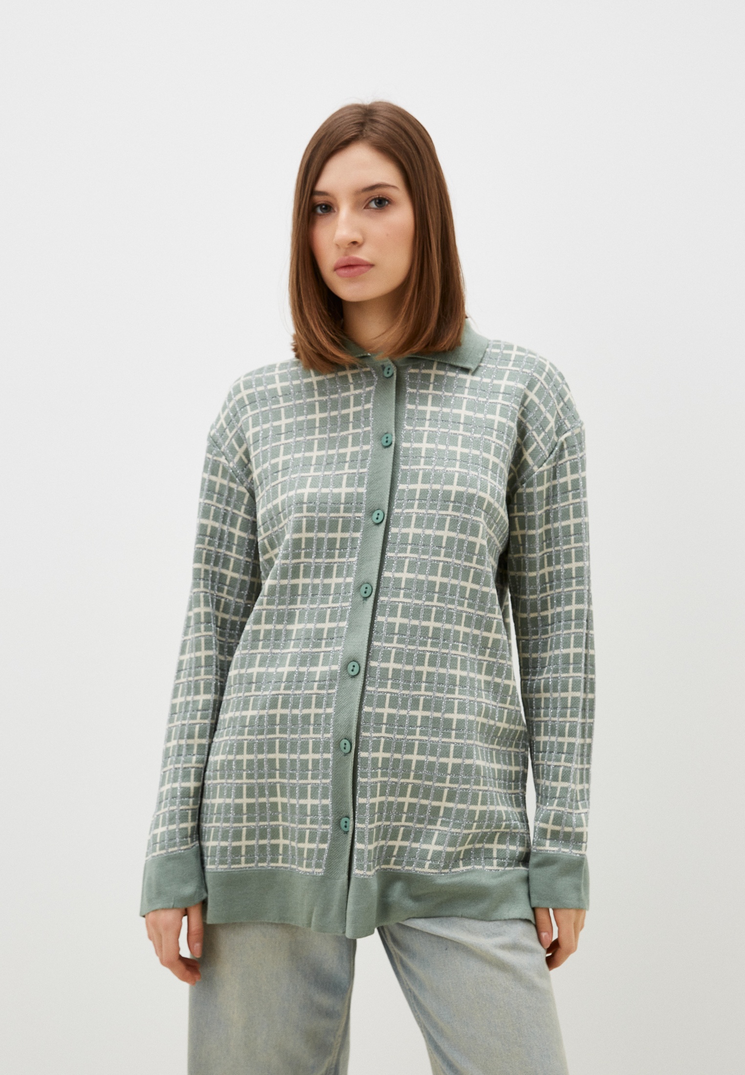 Кардиган Vivawool 311992-зеленый