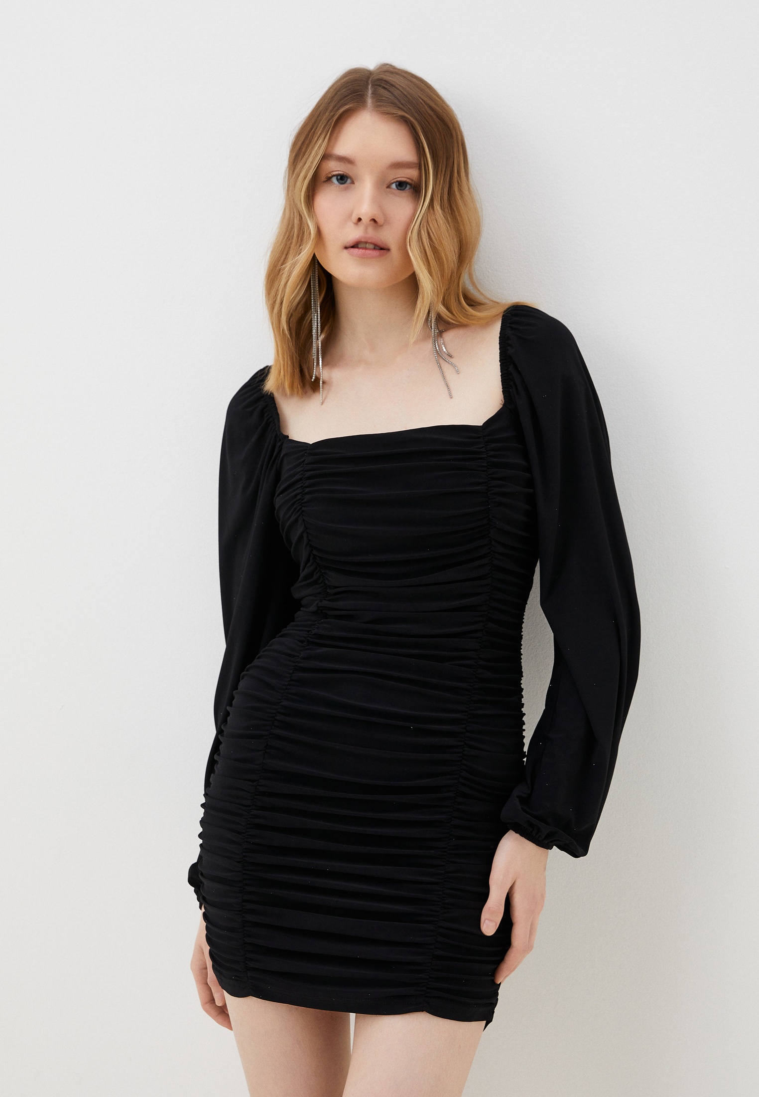 Вечернее / коктейльное платье Trendyol TPRAW22EL1392-BLACK