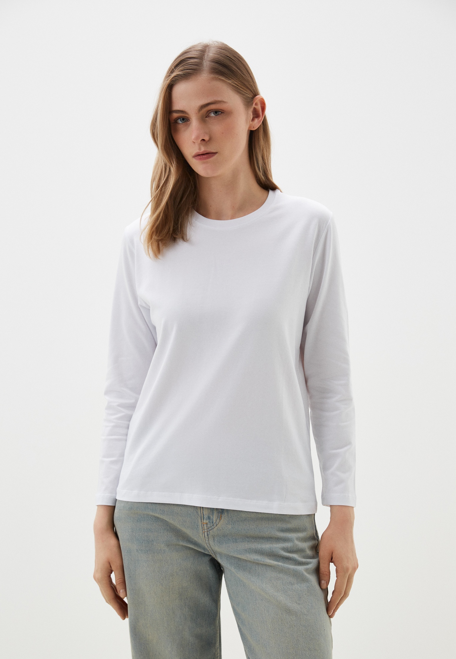 Футболка с длинным рукавом G.E.Y.I.M 207-2000.C955.Y000.WHT01-3XL