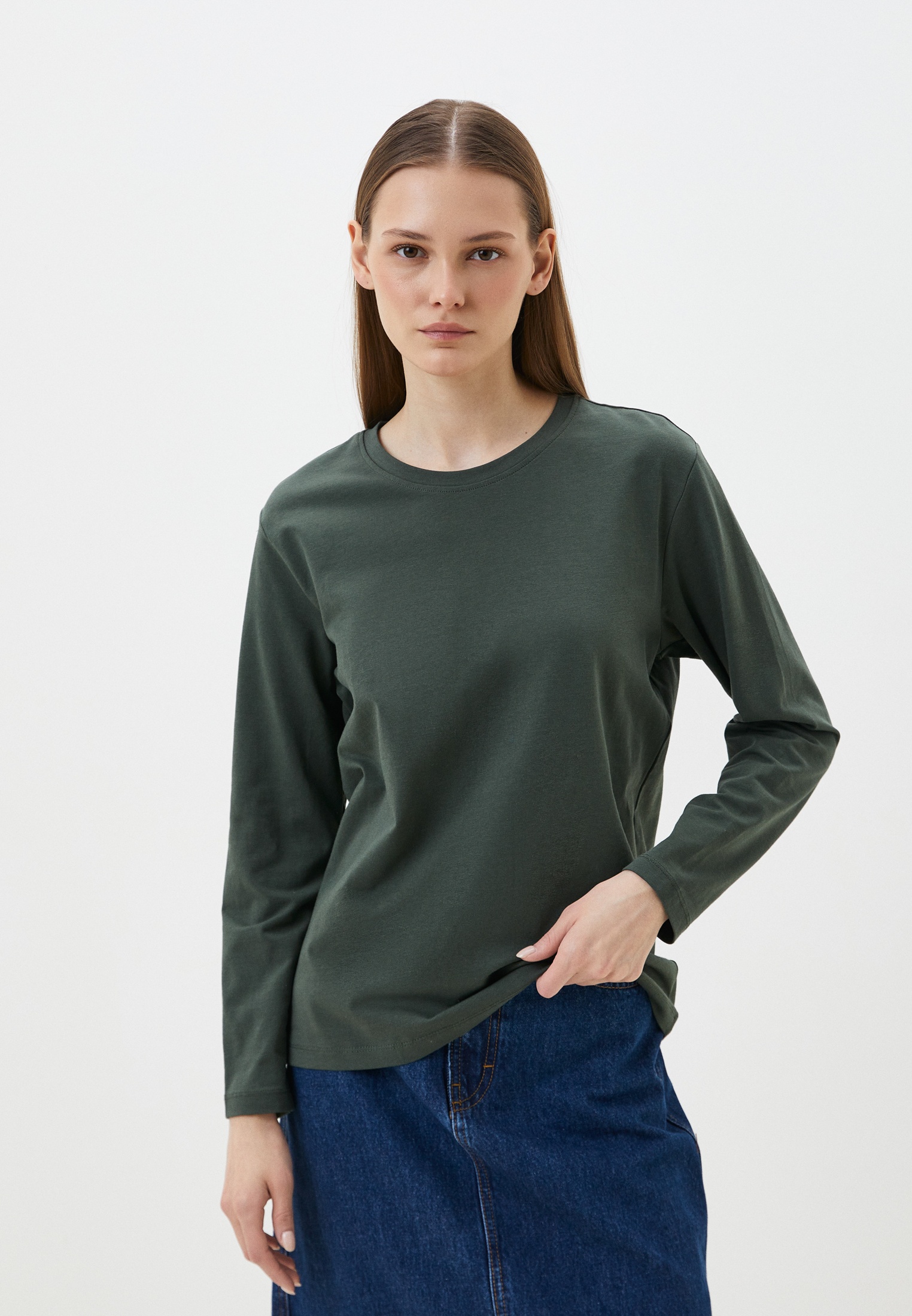 Футболка с длинным рукавом G.E.Y.I.M 207-2000.C955.Y000.KHK01-3XL