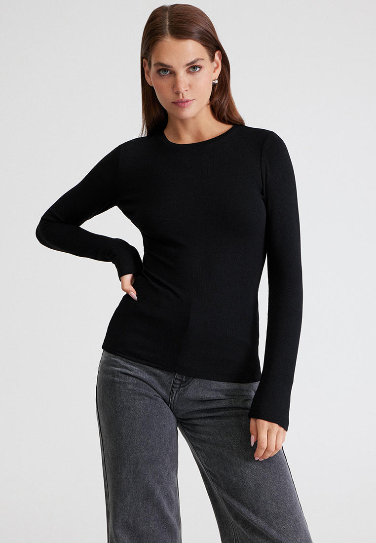 Футболка с длинным рукавом To Be Blossom 131389-Black-L