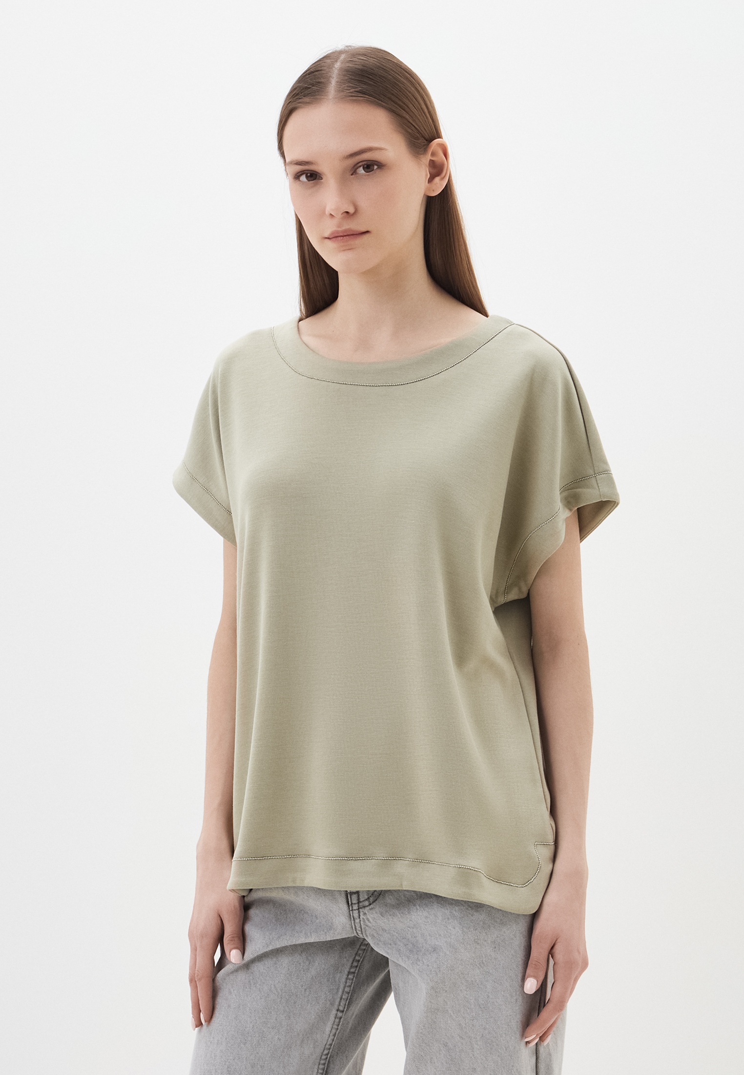 Футболка с коротким рукавом Colin's CL1067324_OLIVE