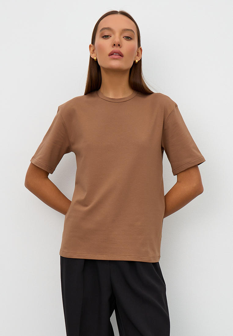 Футболка с коротким рукавом Moontrees TSH0002base/mokko-L