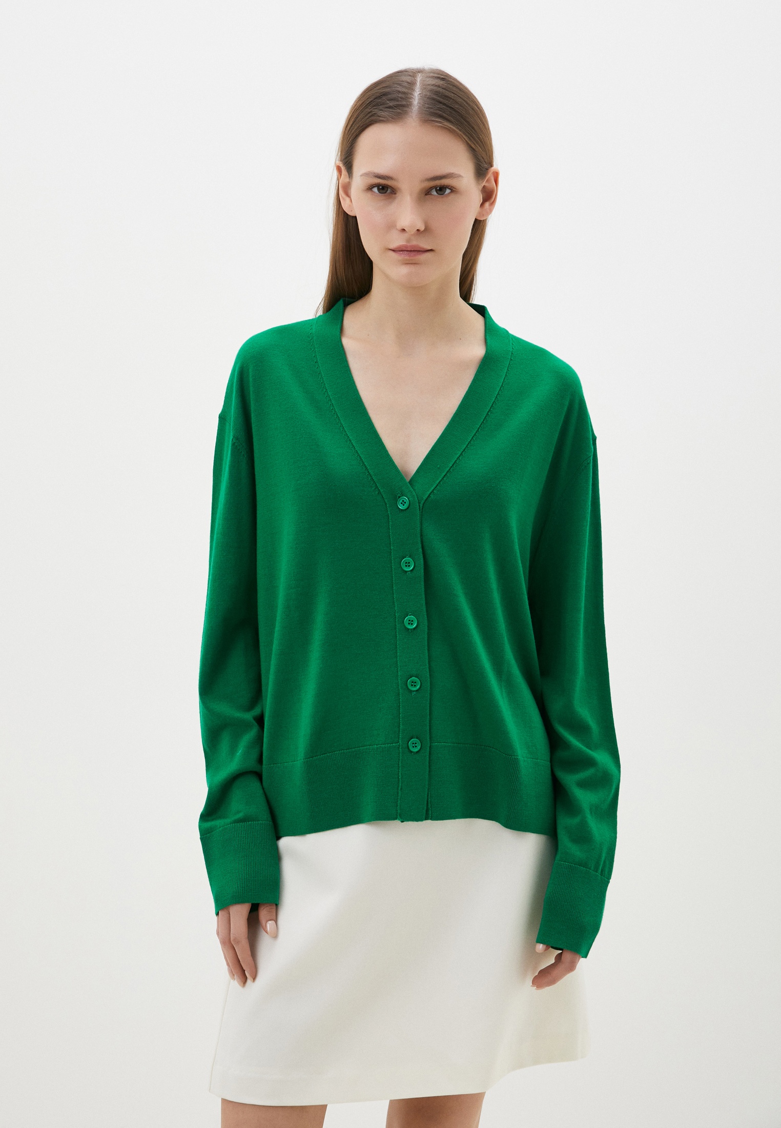 Кардиган Lusio LSSM-200011-зеленый