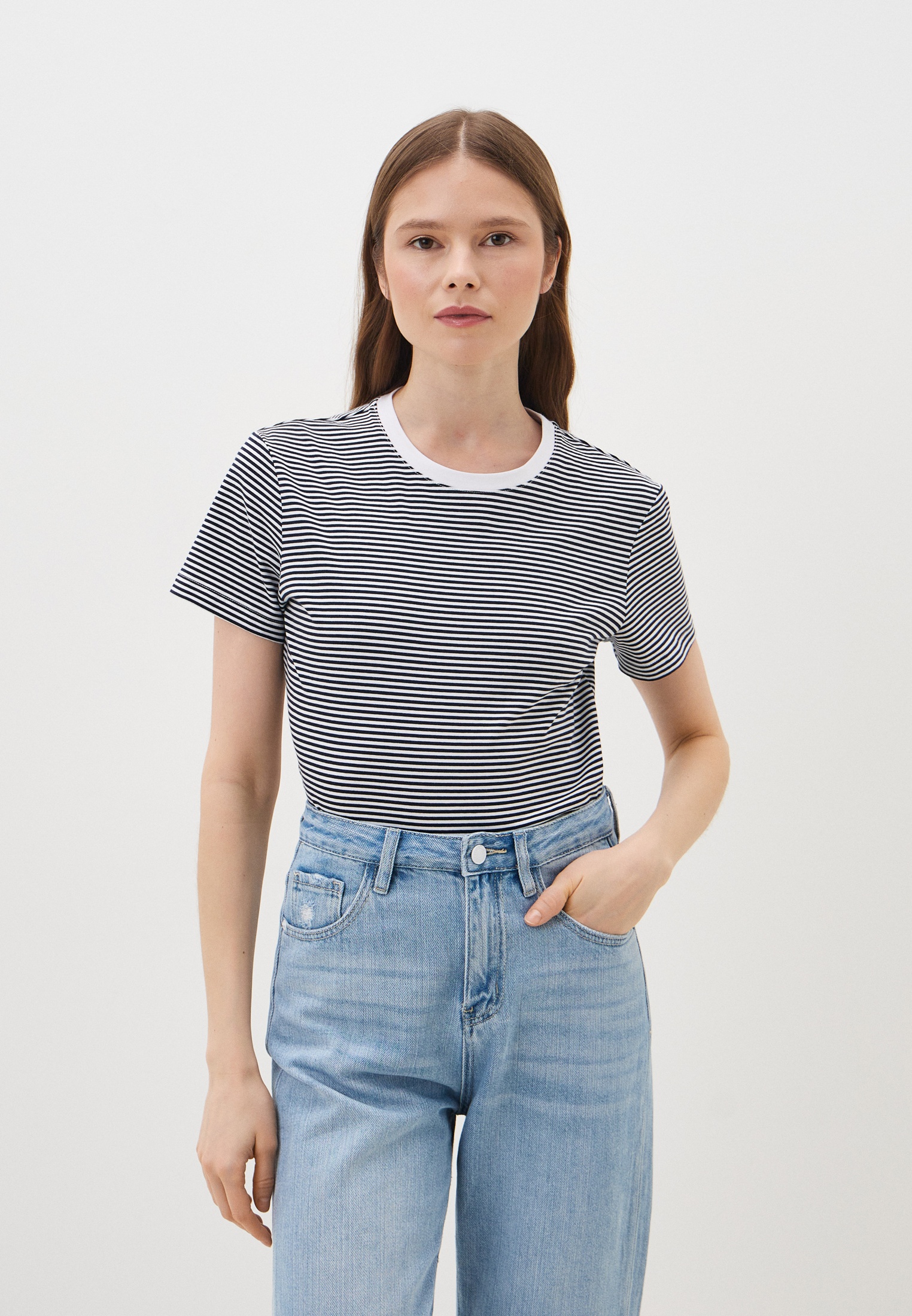 Футболка с коротким рукавом Baon (Баон) B2324078-DARK NAVY STRIPED