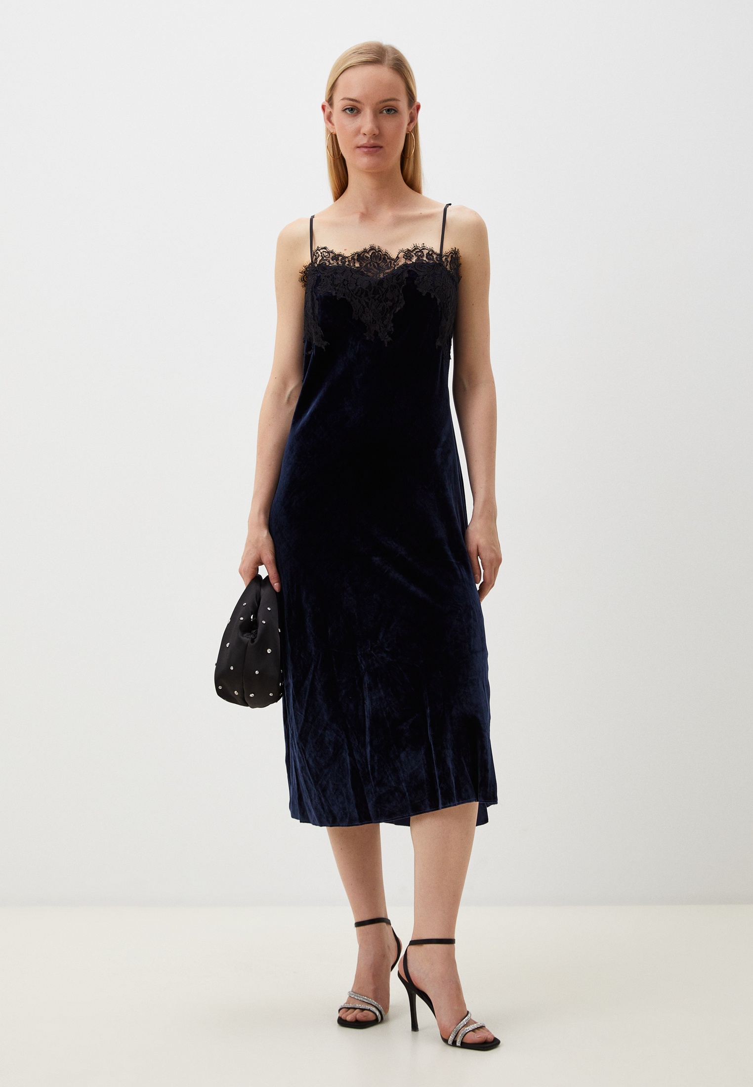 Вечернее / коктейльное платье Voluminous BROGA-синий-L