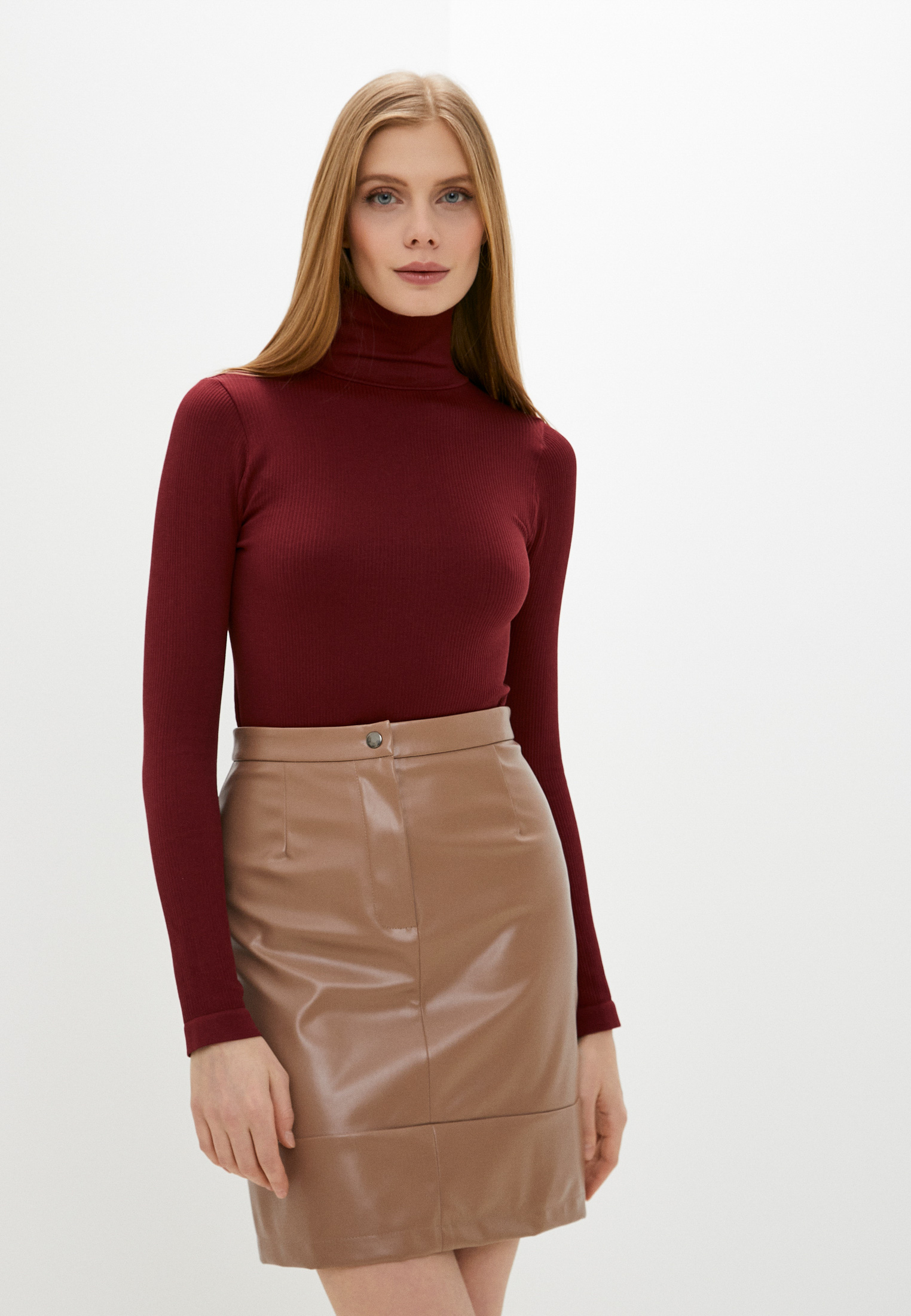 Водолазка Mademoiselle 1580 Dolcevita M/L Rib,wine