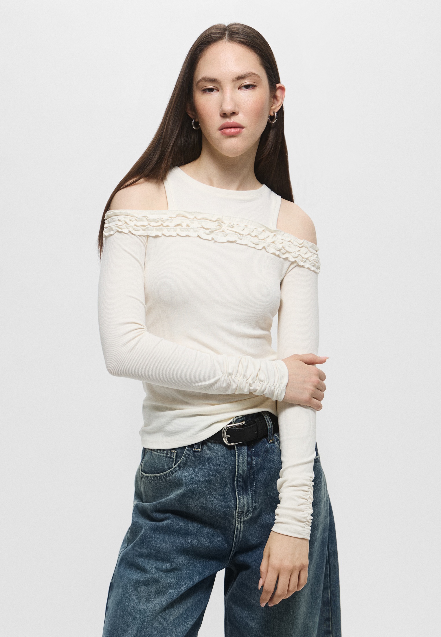 Футболка с длинным рукавом Befree (Бифри) BF2521418027-60-XS
