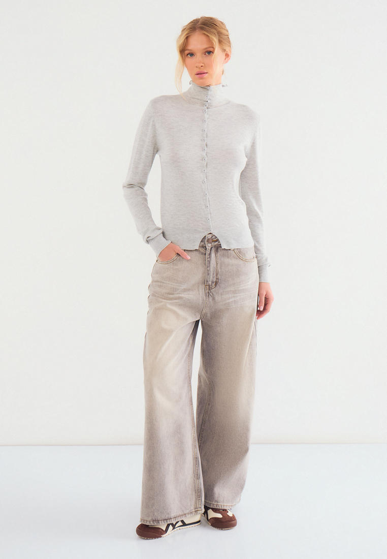 Кардиган Vittoria Vicci 2-24-2-0-0-2118_серый-меланж