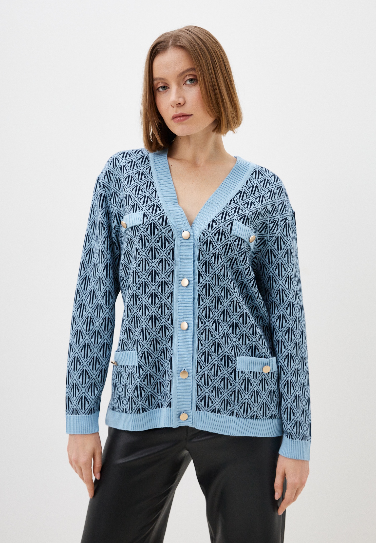 Кардиган Vivawool 311592-голубой