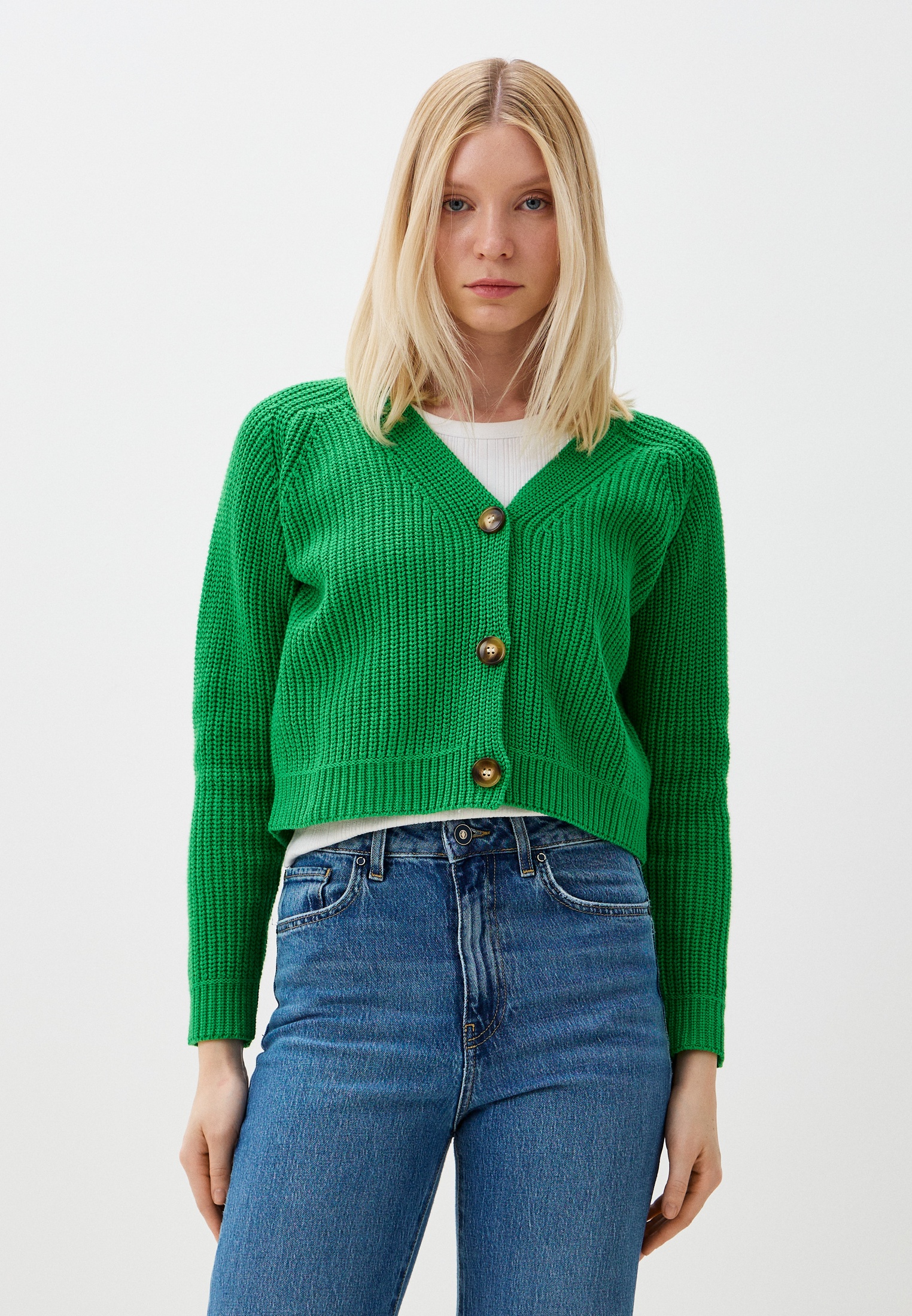 Кардиган Electrastyle КТ/ВТ/КФ-31023 зелёный/green