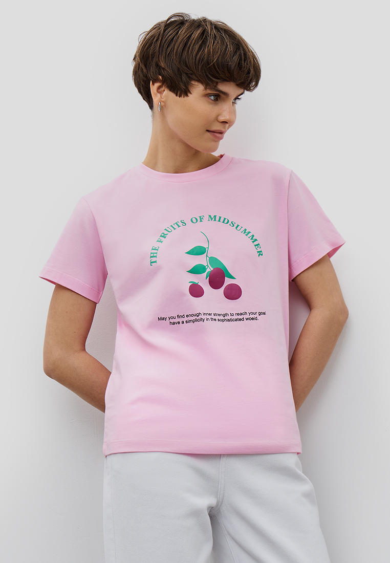 Футболка с коротким рукавом Baon (Баон) B2323082-PINK PETUNIA