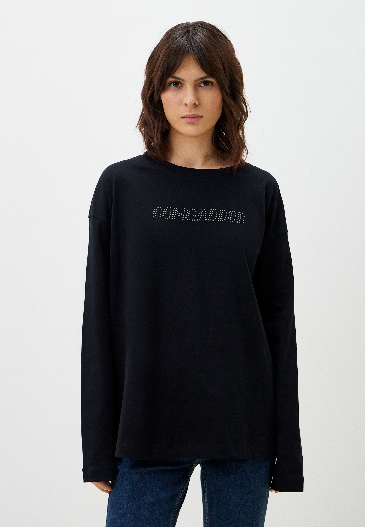 Футболка с длинным рукавом MARK FORMELLE 122868/24-31025П-0-3/черный печать-XS