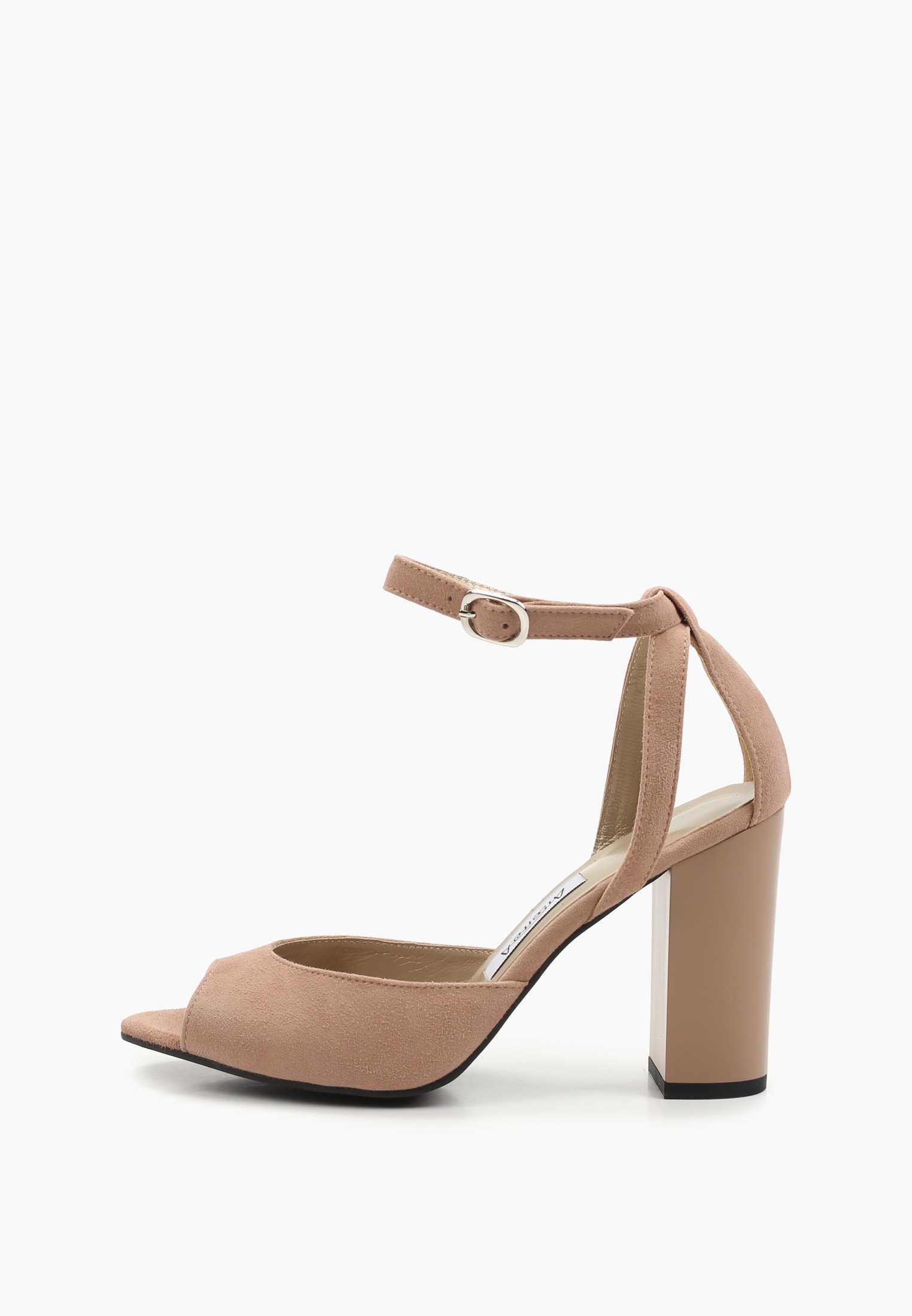 Женские босоножки Alberto.A 093-велюр пудровый 33