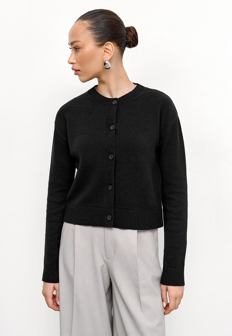 Кардиган Gray Moss 23в-345/Черный/L