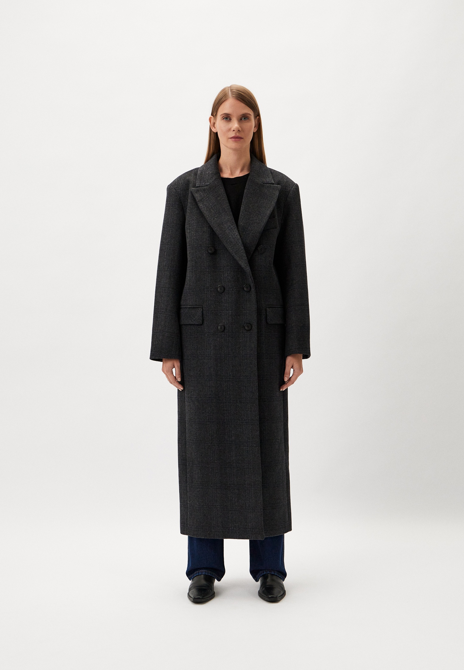 Женские пальто BLCV 113MXNRE003_RC_серый-L