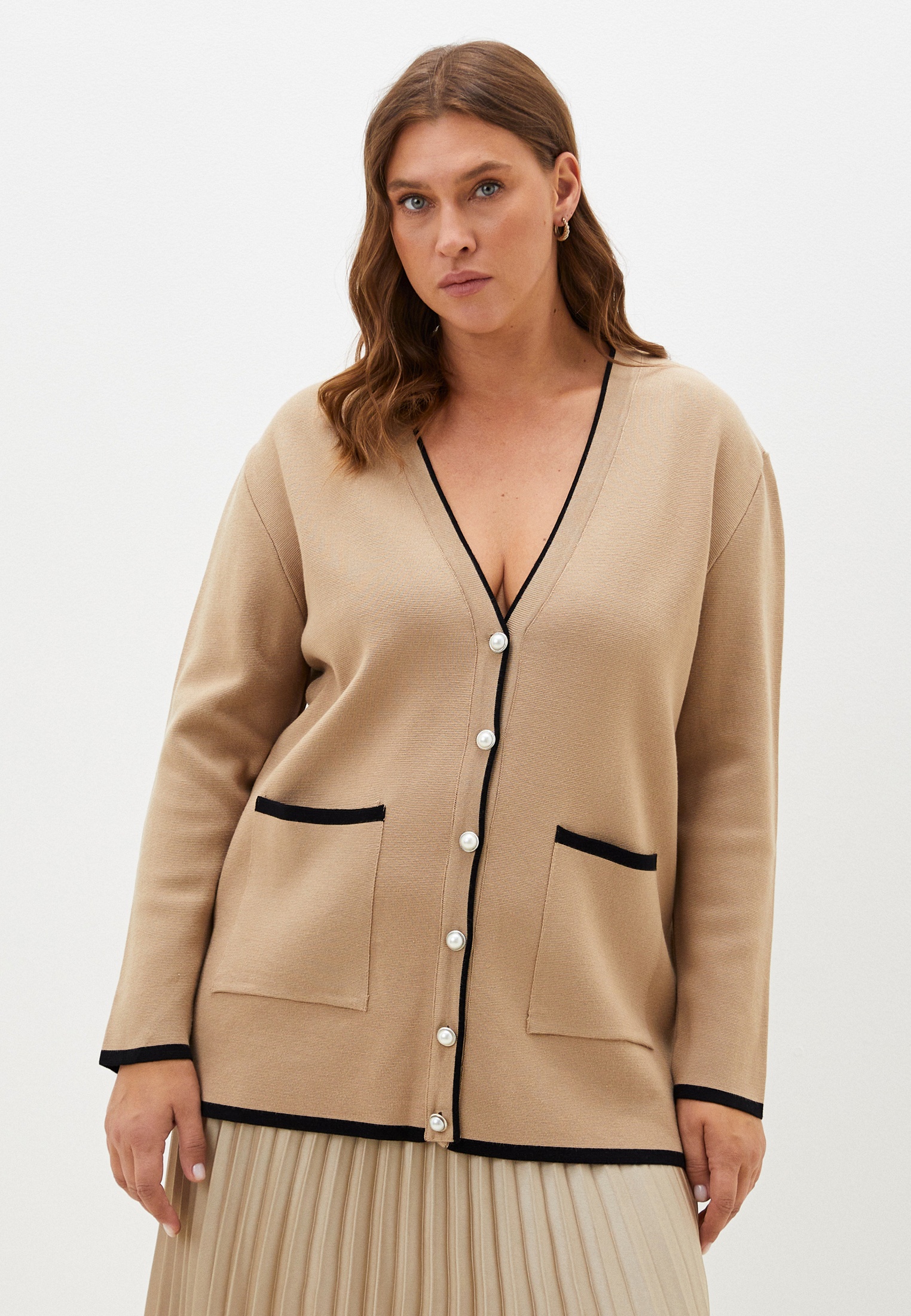 Кардиган Vitacci (Витачи) KA30148-08_бежевый_M