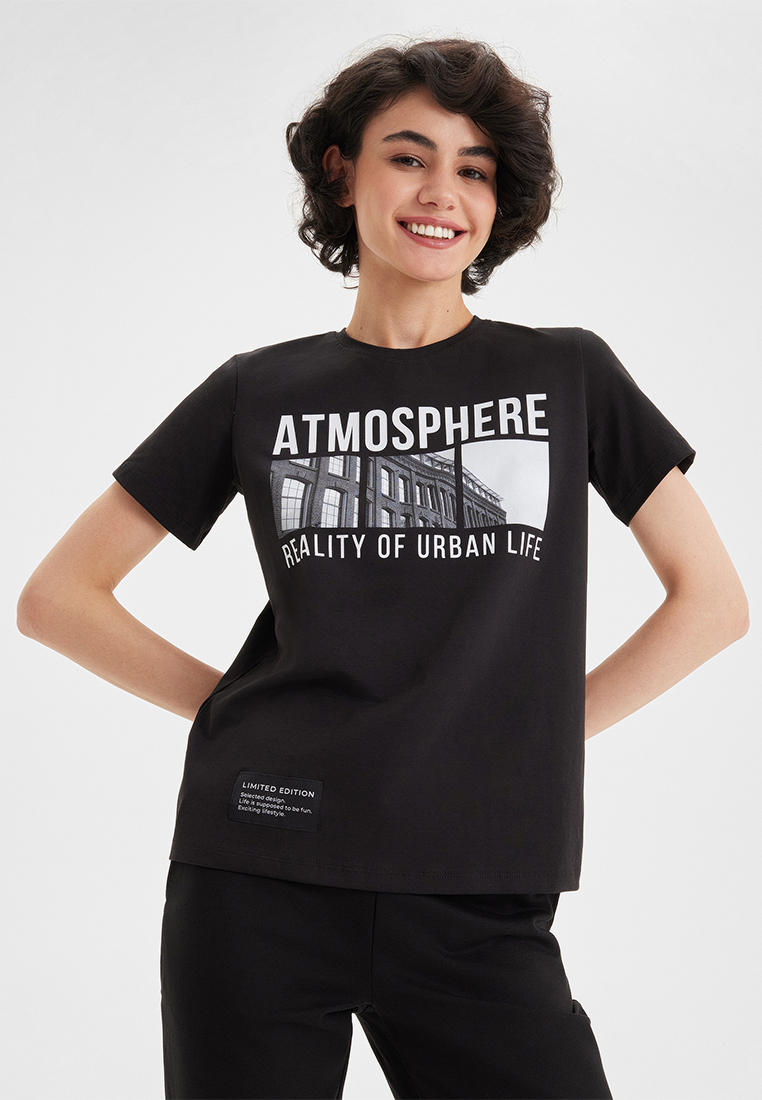 Футболка с коротким рукавом BARMARISKA ФЖ-Б0320-черный