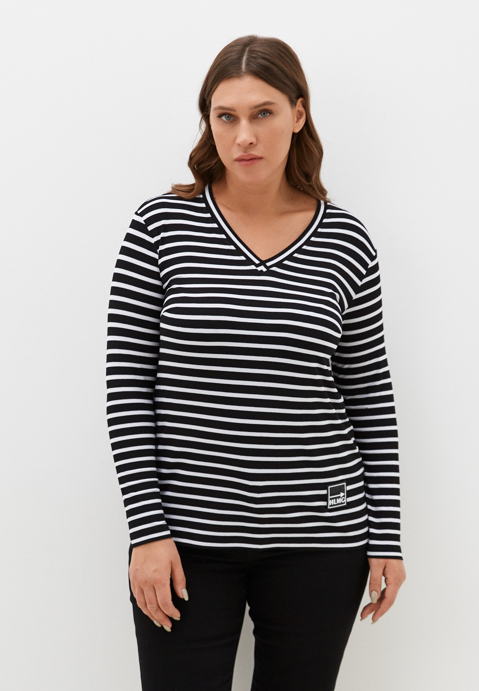 Футболка с длинным рукавом Helmidge 11878/ЧЕРНЫЙ,БЕЛЫЙ