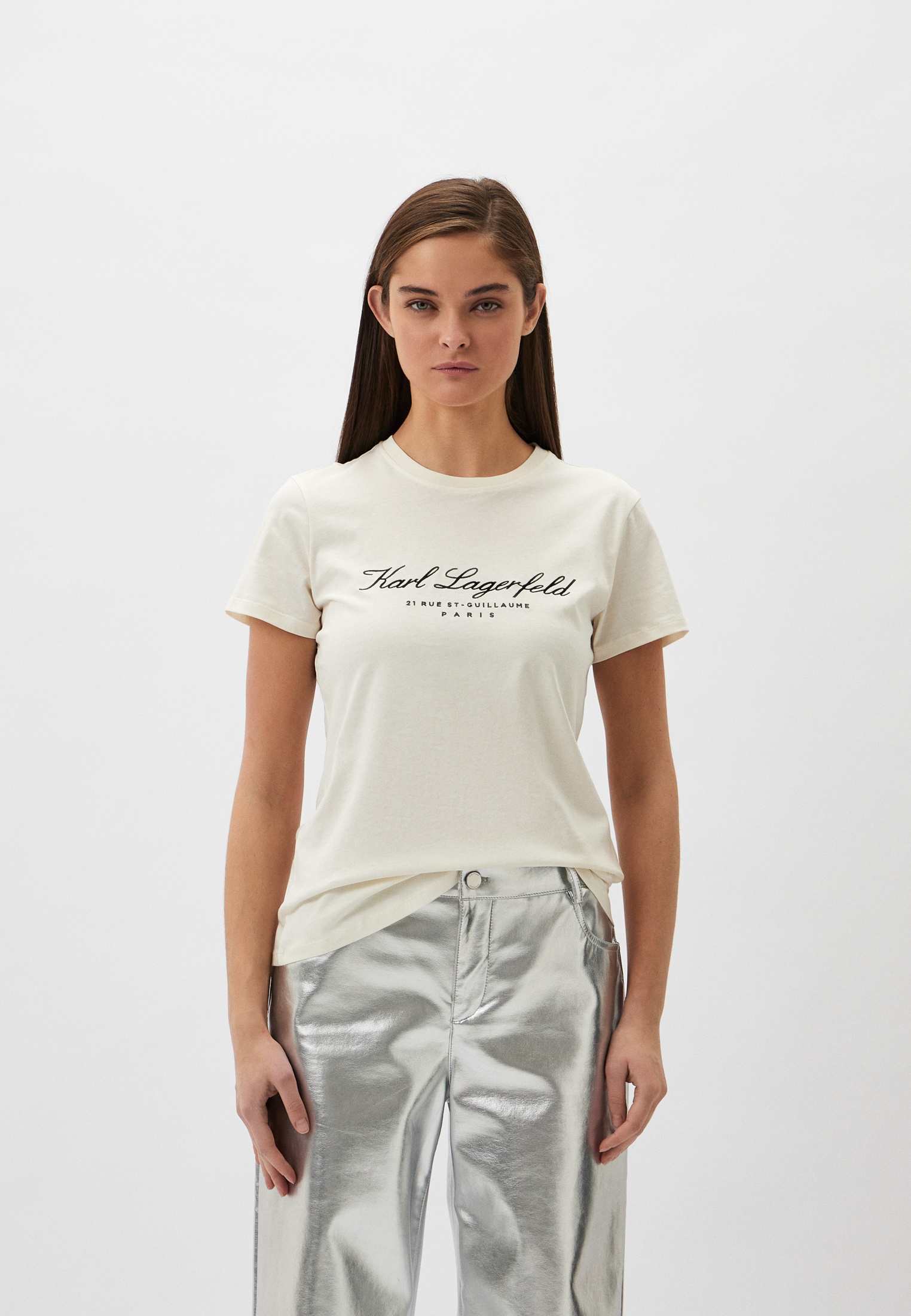 Футболка с коротким рукавом Karl Lagerfeld 231W1701_110