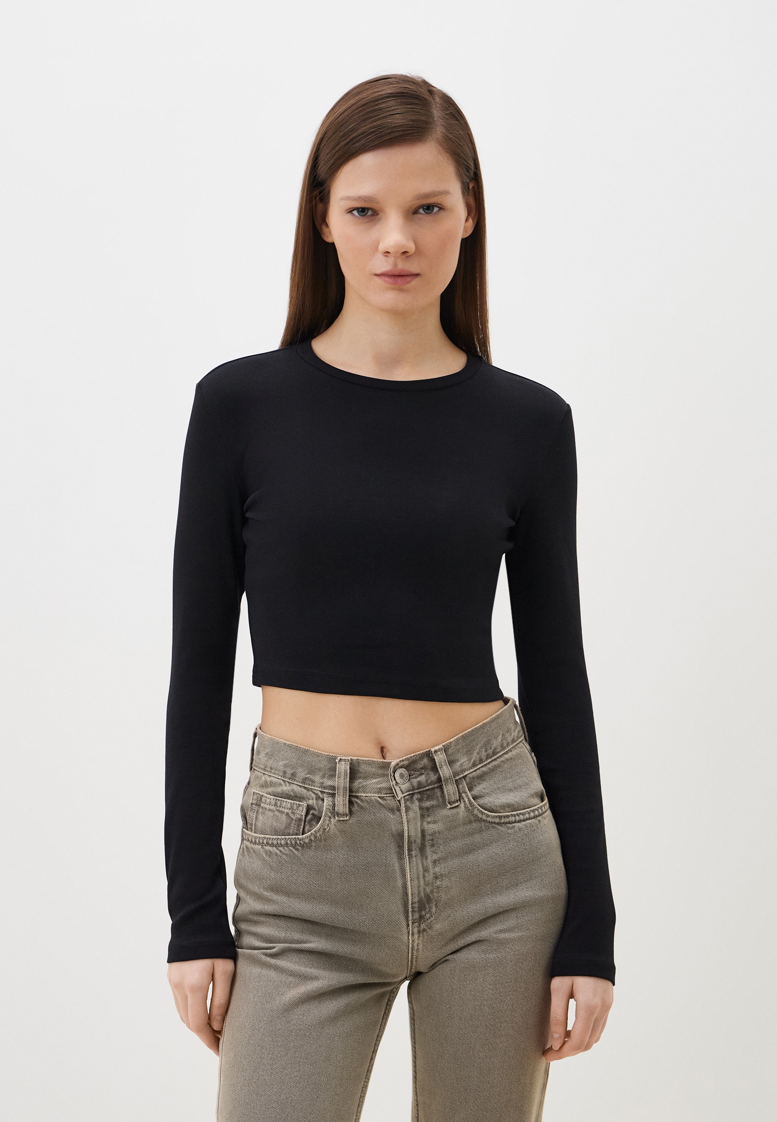 Футболка с длинным рукавом Befree (Бифри) LONGCROP6-50-XXS