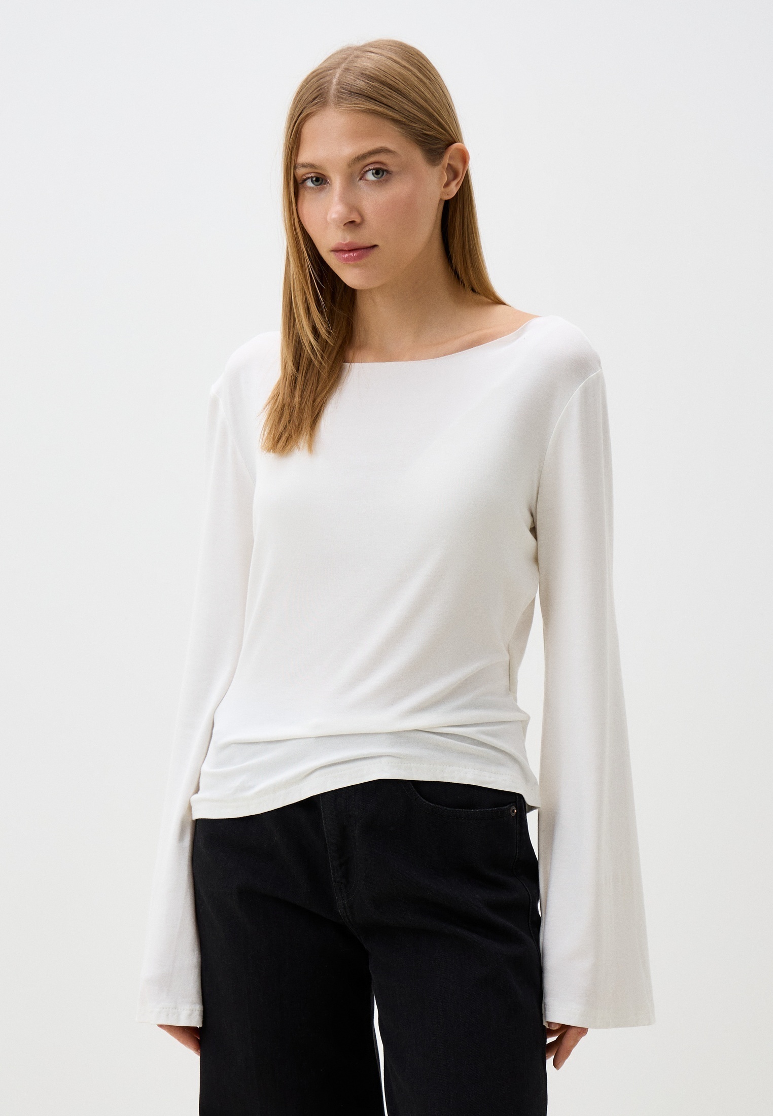 Футболка с длинным рукавом Fligel TOP.024.640-WHT-XS/S