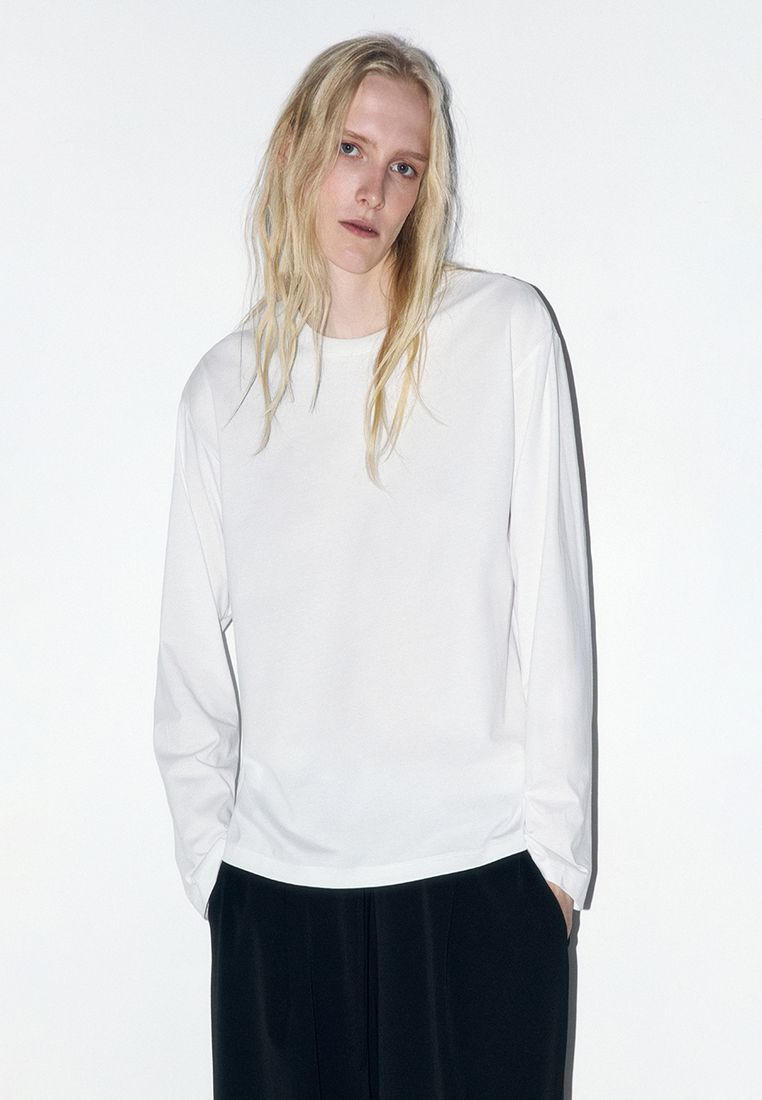 Футболка с длинным рукавом Befree (Бифри) LONGSOLID7-1-XS