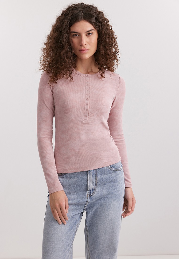 Футболка с длинным рукавом Baon (Баон) B2125004-DUSTY MAUVE