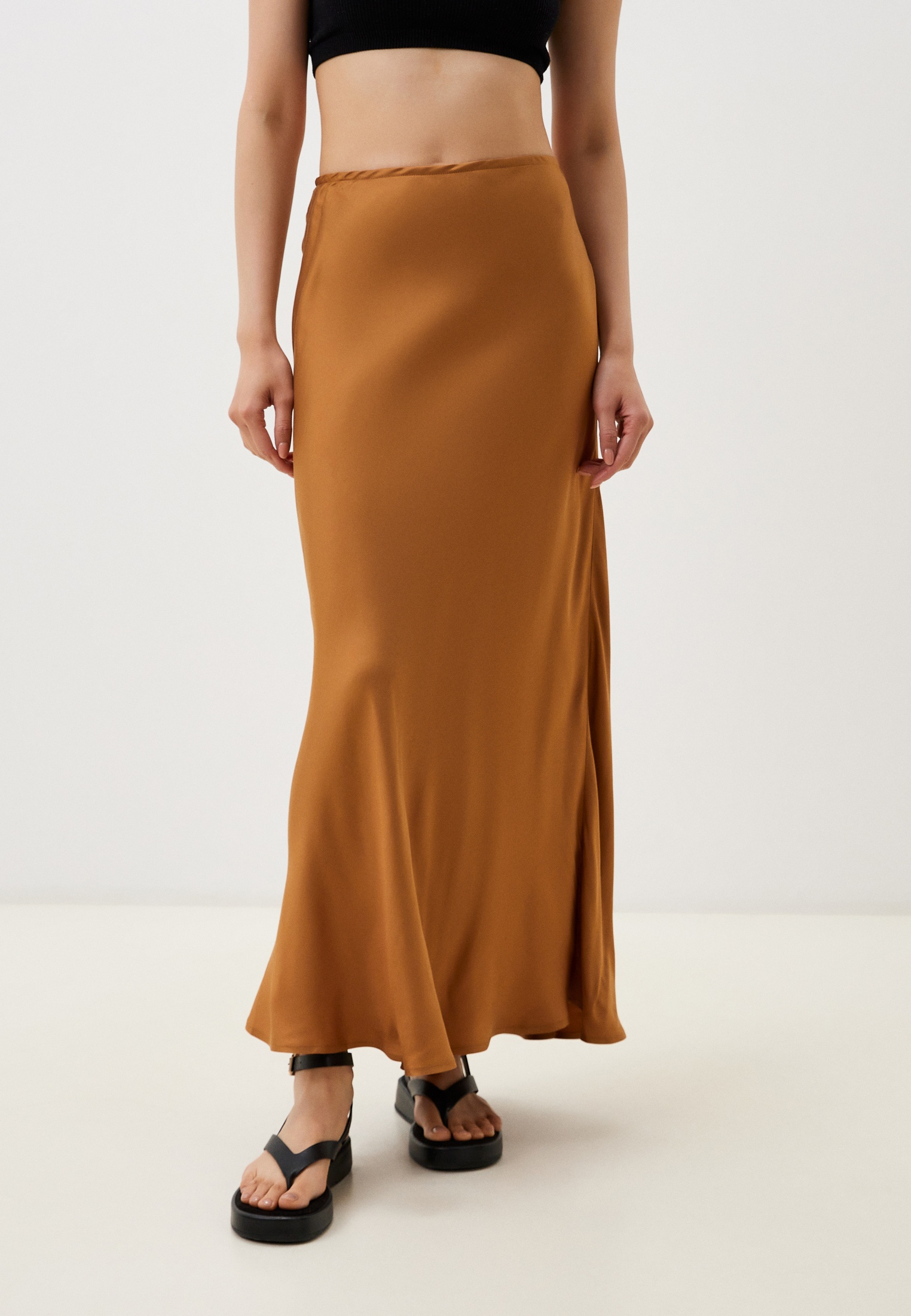 Широкая юбка All We Need 2404W1733-19-Коричневый-L