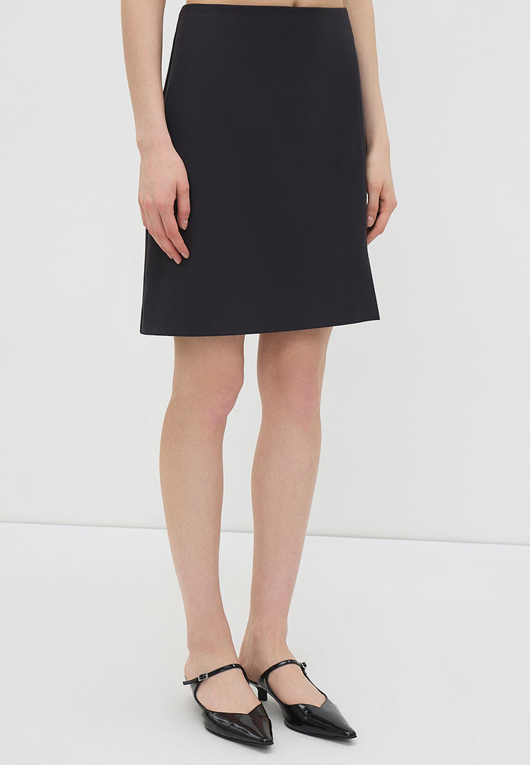 Широкая юбка Conso PU 240903 - графит - 40