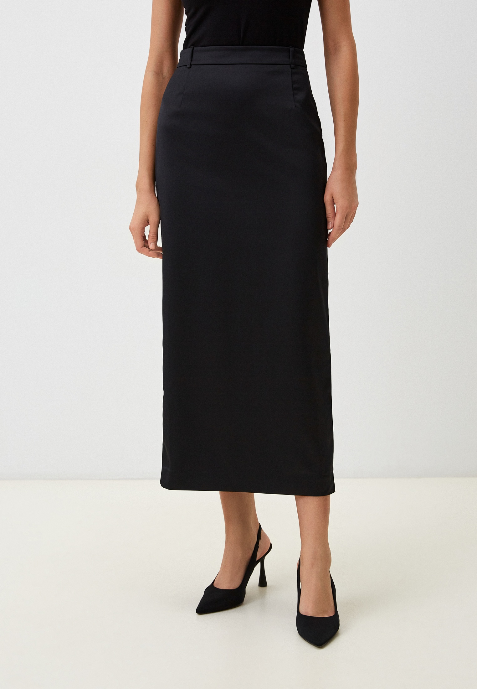 Прямая юбка Charuel 140960084M_Черный-1-42