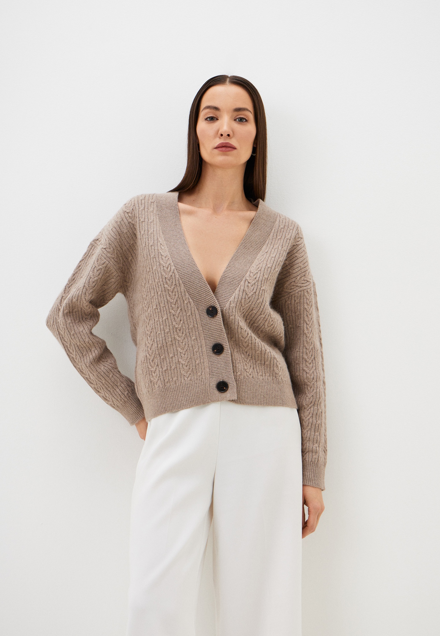 Кардиган Lusio LSCH-200016-кофейный