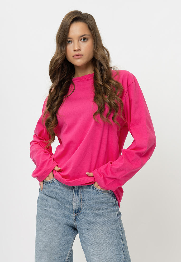 Футболка с длинным рукавом Nila ЛонгсливФуксия3XL4XL
