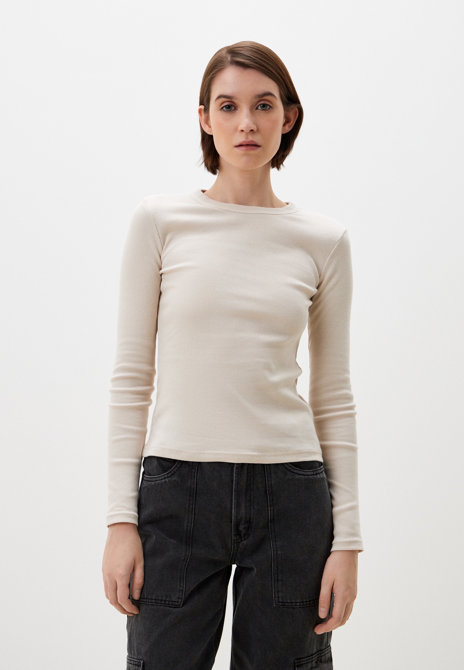 Футболка с длинным рукавом MARK FORMELLE 122986/24-29629Ц-1/молочный1-XS