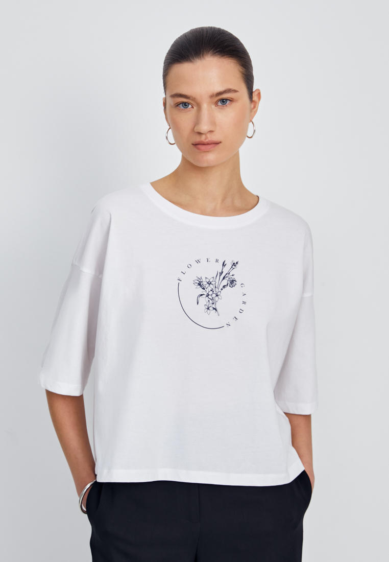 Футболка с коротким рукавом FiNN FLARE FSD110151-4P-201-XS