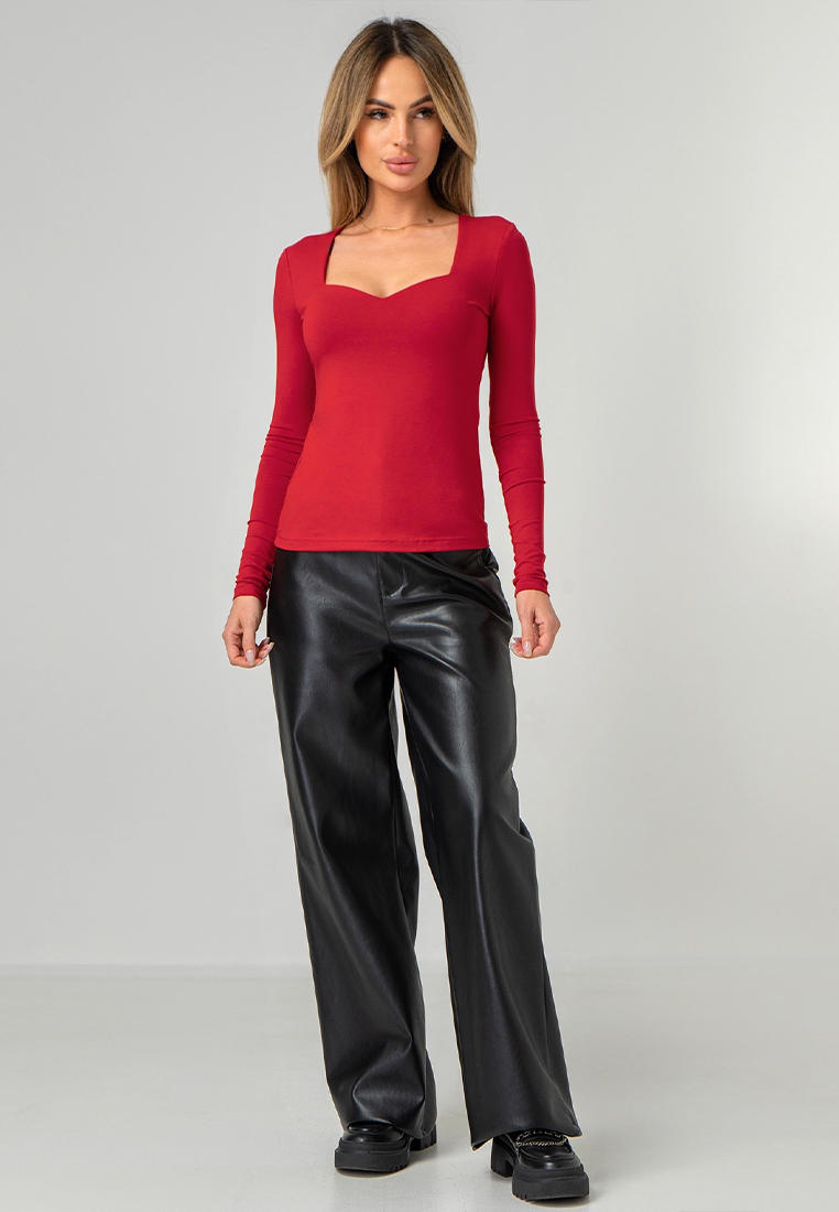 Футболка с длинным рукавом HappyFox HF0229SP/44_красный