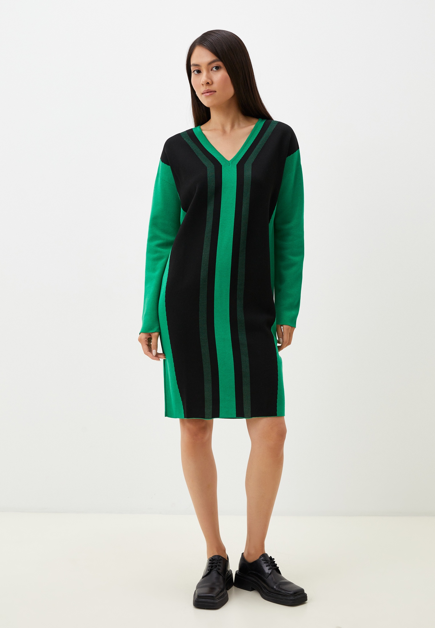 Вязаное платье Ancora Collection MARINELLA_зеленый_S