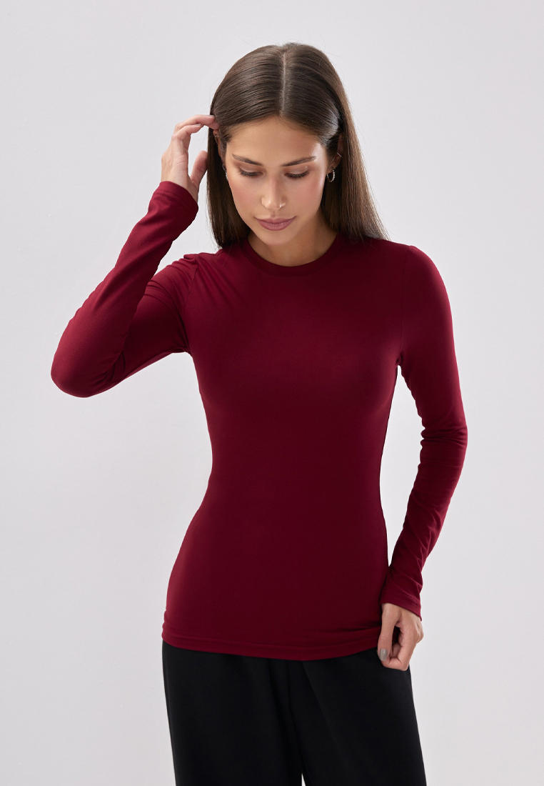 Футболка с длинным рукавом Gray Moss 21т-122/Бордо/L