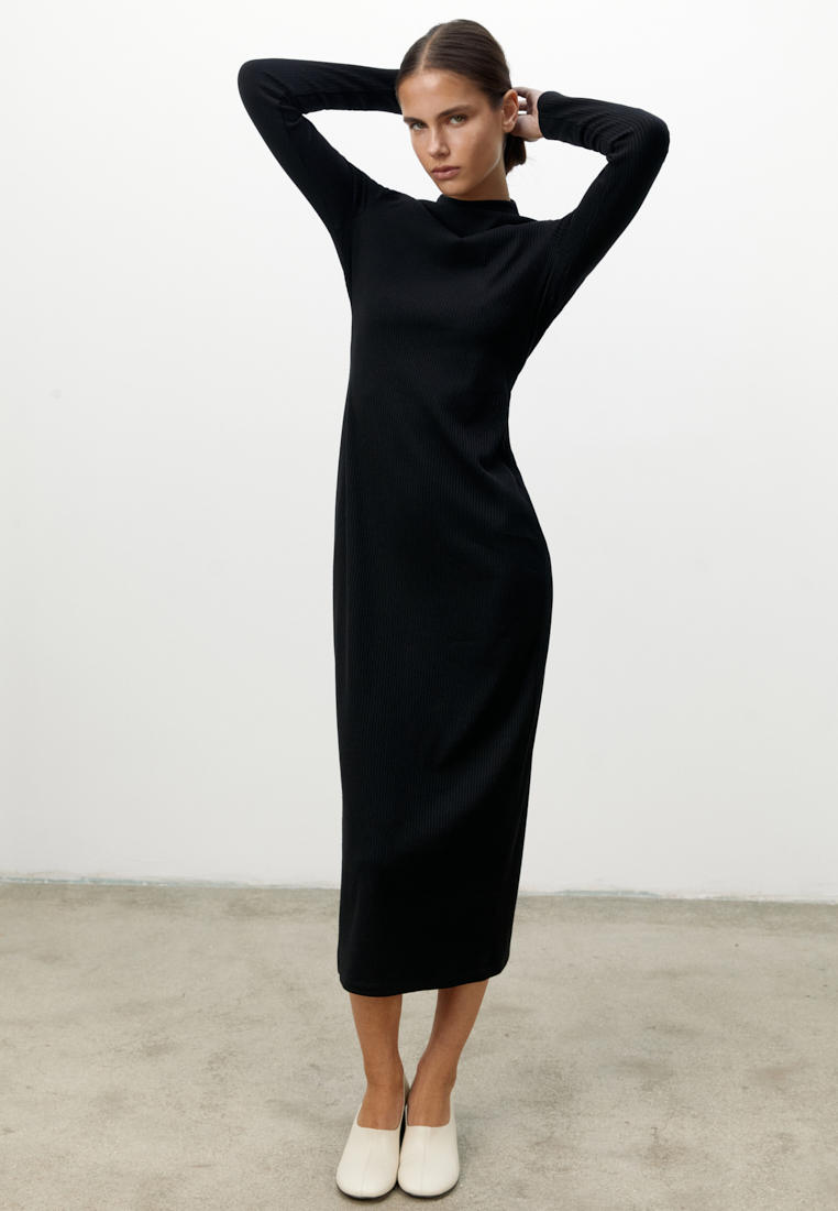 Вязаное платье All We Need 2408W2409-01-Черный-L