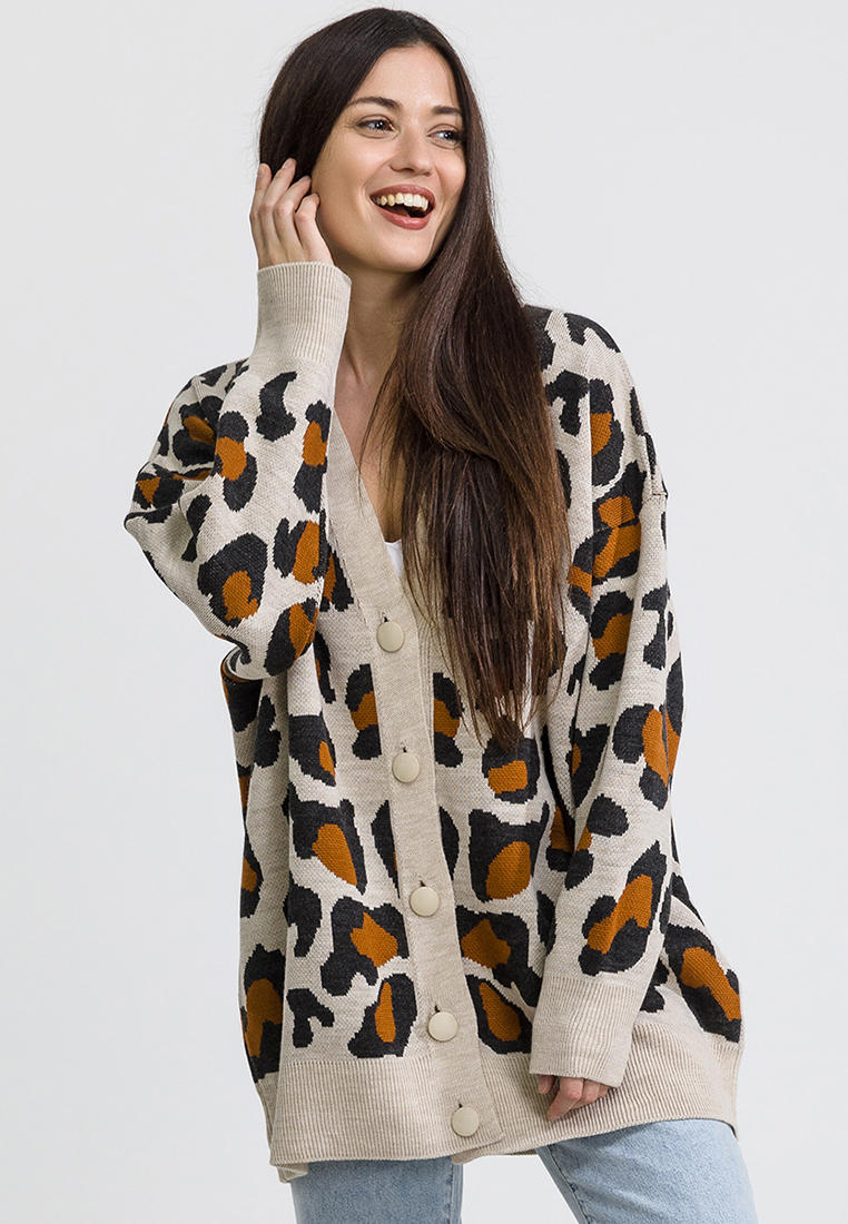 Кардиган HappyFox HF14148леопард