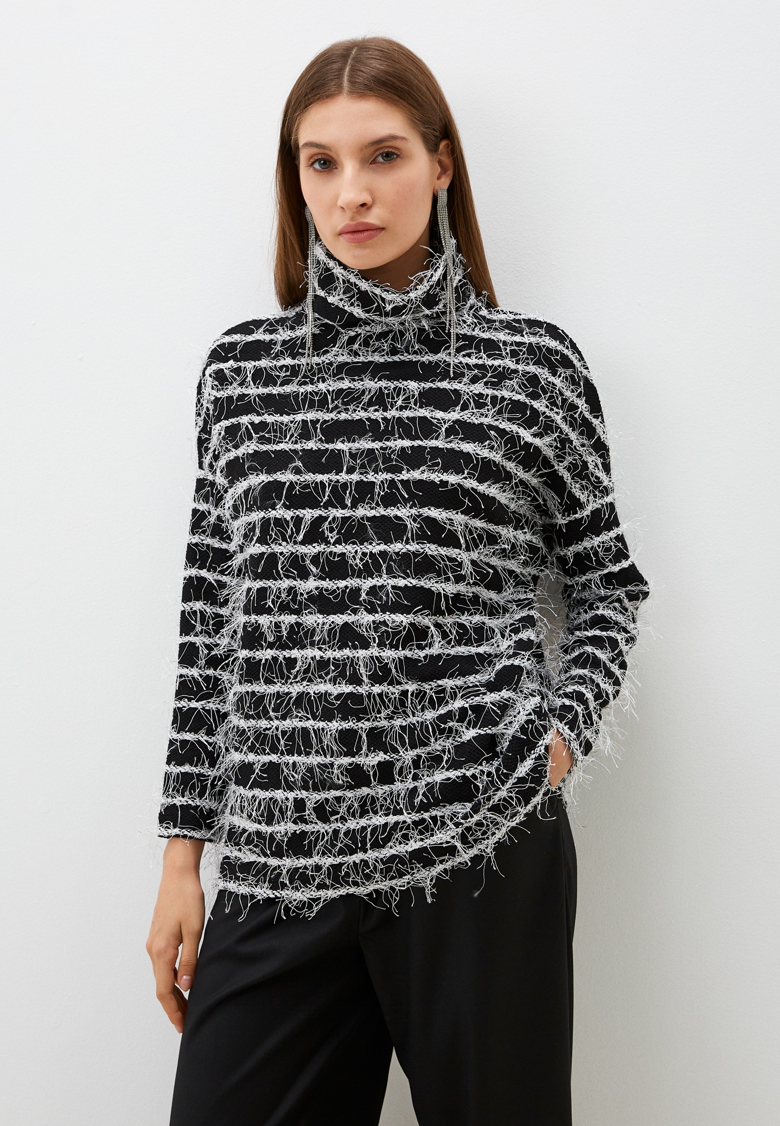 Водолазка Helmidge 12572/ЧЕРНЫЙ,БЕЛЫЙ