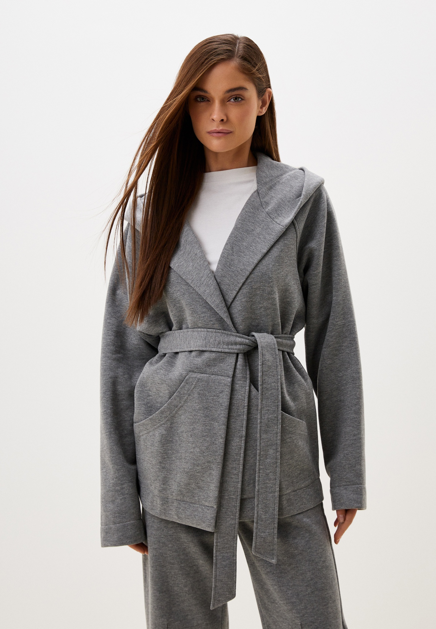 Кардиган LO 0524201505/серый/42