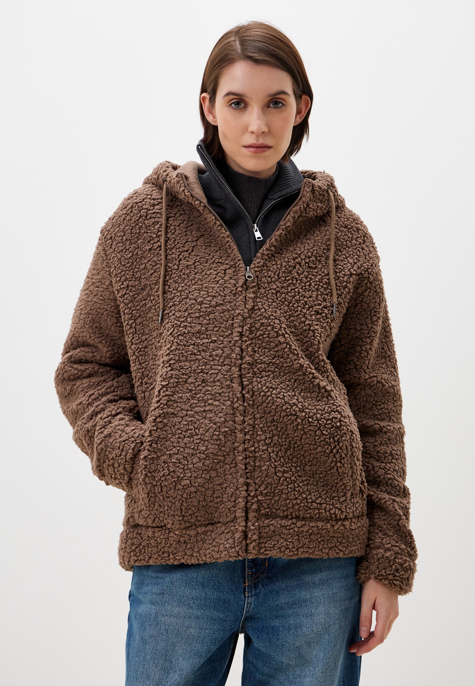 Женские флисовые толстовки MARK FORMELLE 122993/24-29712Ц-13К/тауп-S