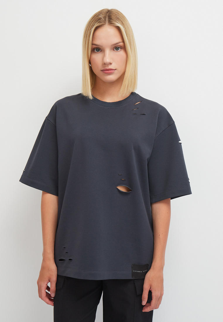 Футболка с коротким рукавом Vittoria Vicci Р1-23-2-0-0-1552-серый,графит