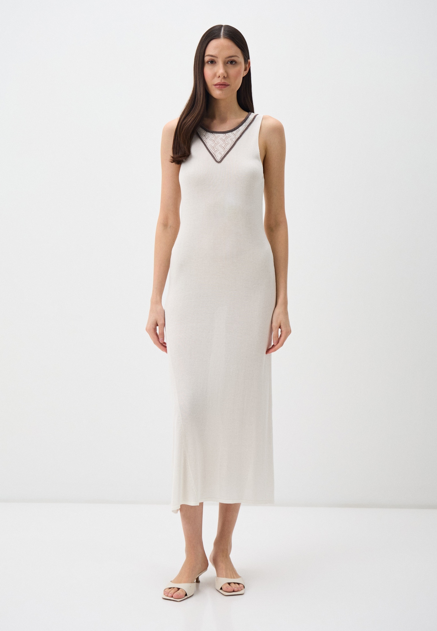 Вязаное платье Mus & Bombon soneva/crudo
